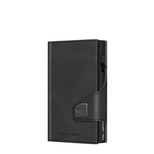 Cargar imagen en el visor de la galería, TARJETERO Y MONEDERO TRU VIRTU® CLICK & SLIDE NAPPA, BLACK