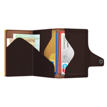 Cargar imagen en el visor de la galería, TARJETERO TRU VIRTU® CLICK & SLIDE FLORENCE, BROWN GOLD