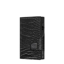 Cargar imagen en el visor de la galería, TARJETERO TRU VIRTU® CLICK & SLIDE, CROCO BLACK