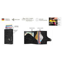Cargar imagen en el visor de la galería, CARTERA DOBLE TRU VIRTU® DOUBLEWALLET CLICK & SLIDE NAPA, BLACK