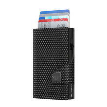 Cargar imagen en el visor de la galería, TARJETERO TRU VIRTU® CLICK & SLIDE, DIAGONAL CARBON BLACK