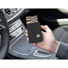 Cargar imagen en el visor de la galería, CARTERA DOBLE TRU VIRTU® DOUBLEWALLET CLICK & SLIDE CROCO, BLACK