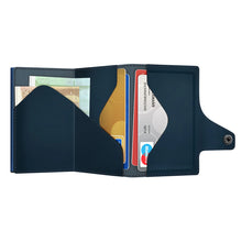 Cargar imagen en el visor de la galería, TARJETERO TRU VIRTU® CLICK & SLIDE BLUE NAVY, MATT TITAN
