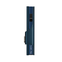 Cargar imagen en el visor de la galería, TARJETERO TRU VIRTU® CLICK & SLIDE BLUE NAVY, MATT TITAN