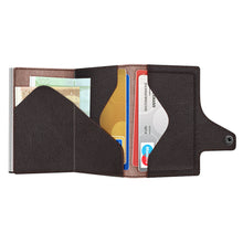 Cargar imagen en el visor de la galería, CARTERA DOBLE TRU VIRTU® DOUBLEWALLET CLICK & SLIDE NAPA, BROWN