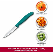 Cargar imagen en el visor de la galería, CUCHILLO VICTORINOX LEGUMBRES SC, TURQUESA 6.7604.C1