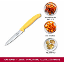Cargar imagen en el visor de la galería, CUCHILLO VICTORINOX LEGUMBRES SC, AMARILLO 6.7708.C1