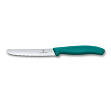 Cargar imagen en el visor de la galería, CUCHILLO PARA TOMATE VICTORINOX SC, TURQUESA 6.7834.C1