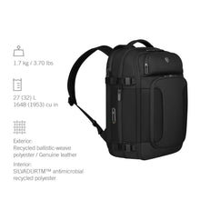 Cargar imagen en el visor de la galería, MORRAL VICTORINOX WERKS TRAVELER BOARDING BACKPACK, NEGRO 653650