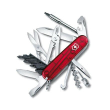 Cargar imagen en el visor de la galería, NAVAJA VICTORINOX CYBER TOOL M, ROJO TRANSLUCIDO 1.7725.T
