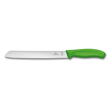 Cargar imagen en el visor de la galería, CUCHILLO VICTORINOX PARA PAN SC, VERDE 6.8636.21L4B