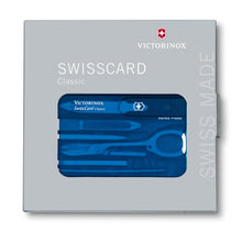Load image into Gallery viewer, SWISSCARD CLASSIC VICTORINOX, AZUL TRANSLUCIDO 0.7122.T2
