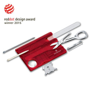 SWISSCARD NAILCARE, VICTORINOX, ROJO TRANSLUDO 0.7240.T