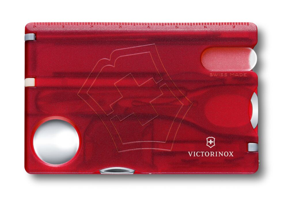 SWISSCARD NAILCARE, VICTORINOX, ROJO TRANSLUDO 0.7240.T