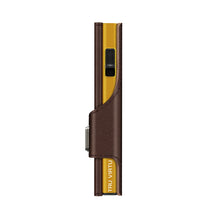 Cargar imagen en el visor de la galería, TARJETERO TRU VIRTU® CLICK &amp; SLIDE FLORENCE, CHOCOLATE GOLD
