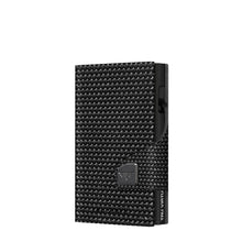 Cargar imagen en el visor de la galería, TARJETERO TRU VIRTU® CLICK &amp; SLIDE, DIAGONAL CARBON BLACK
