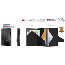 Cargar imagen en el visor de la galería, TARJETERO TRU VIRTU® CLICK &amp; SLIDE, RACE BLACK
