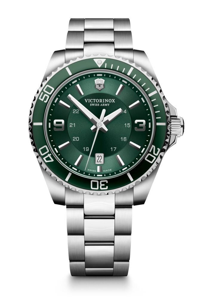 RELOJ VICTORINOX MAVERICK LARGE 43MM VERDE BRAZALETE, 241934