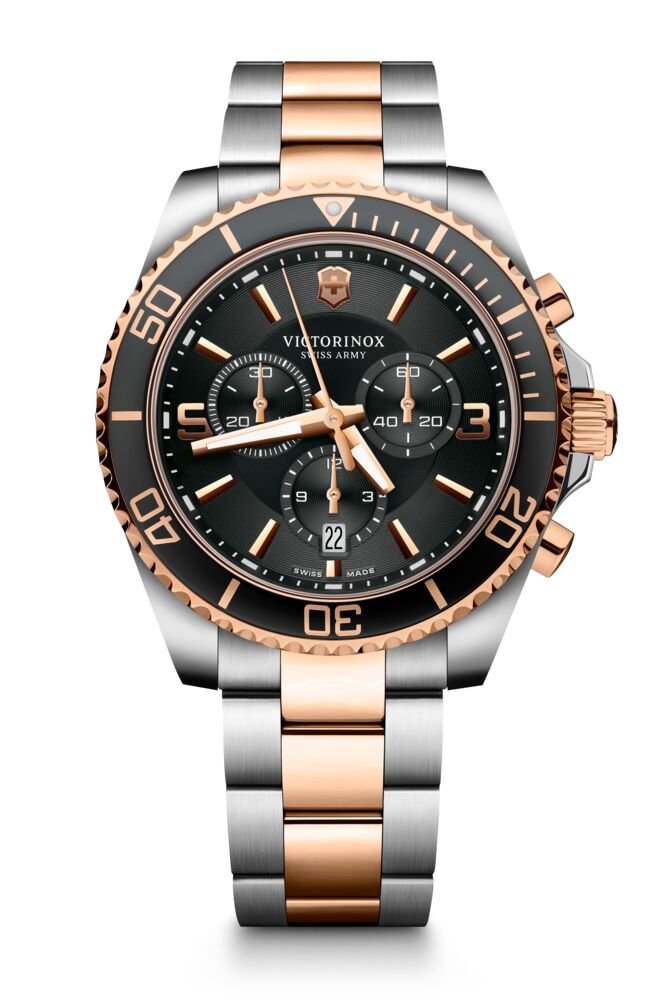RELOJ VICTORINOX MAVERICK CHRONOGRAPH 43MM NEGRO BRAZALETE, 241952