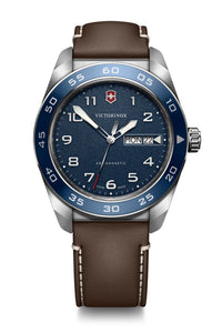 RELOJ VICTORINOX SWISS ARMY QUARTZ 42MM, CUERO CAFE 242040