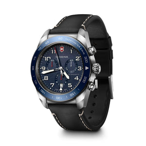 RELOJ VICTORINOX SWISS ARMY QUARTZ CHRONOGRAPH 42MM, CUERO NEGRO 242047