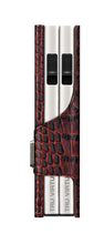 Cargar imagen en el visor de la galería, CARTERA DOBLE TRU VIRTU® DOUBLEWALLET CLICK &amp; SLIDE CROCO BROWN
