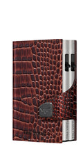 Cargar imagen en el visor de la galería, CARTERA DOBLE TRU VIRTU® DOUBLEWALLET CLICK &amp; SLIDE CROCO BROWN
