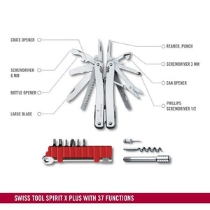 SWISSTOOL VICTORINOX SPIRIT X PLUS RATCHET, 3.0236.L