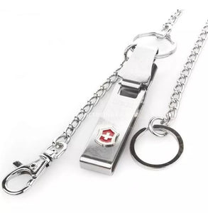 LLAVERO MULTICLIP DOS CADENAS VICTORINOX PARA CINTURON, 4.1860
