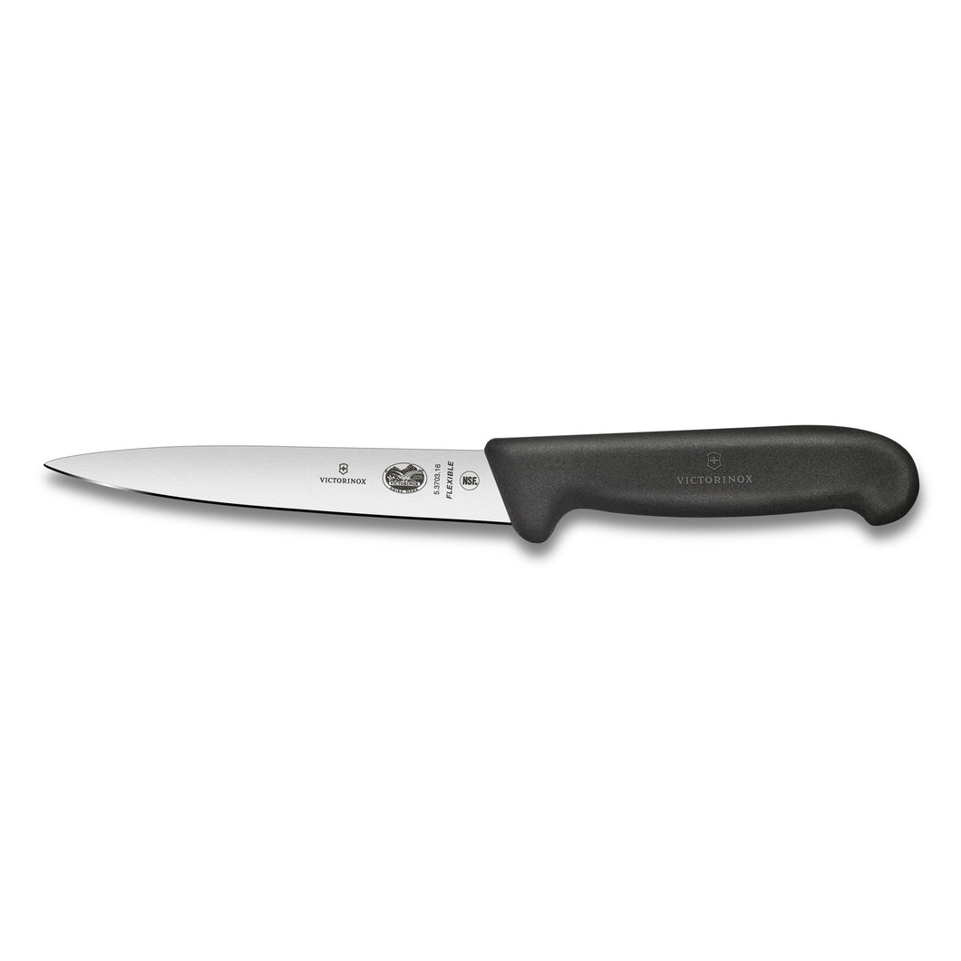 CUCHILLO VICTORINOX PARA FILETEAR FIBROX, NEGRO 5.3703.16