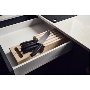 PORTA CUCHILLOS VICTORINOX EN MADERA PARA CAJON 6.7143.5