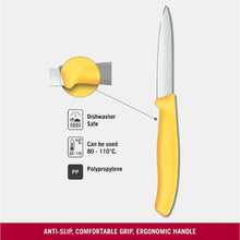 Cargar imagen en el visor de la galería, CUCHILLO VICTORINOX LEGUMBRES SC, AMARILLO 6.7608.C1
