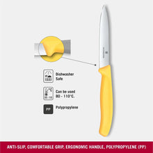 Cargar imagen en el visor de la galería, CUCHILLO VICTORINOX LEGUMBRES SC, AMARILLO 6.7708.C1
