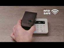 Cargar y reproducir el video en el visor de la galería, TARJETERO Y MONEDERO TRU VIRTU® CLICK &amp; SLIDE NAPPA, BLACK
