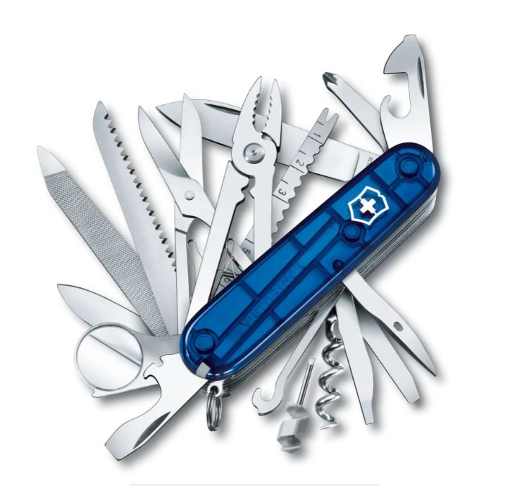 Multiherramienta Victorinox Swisschamp, Azul translucido 1.6795.T2