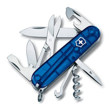 Cargar imagen en el visor de la galería, Multiherramienta Victorinox Climber, Azul translucido 1.3703.T2
