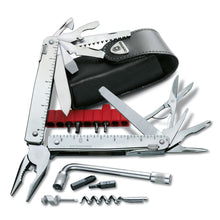 Cargar imagen en el visor de la galería, SWISS TOOL X PLUS VICTORINOX EN FUNDA CUERO 3.0338.L
