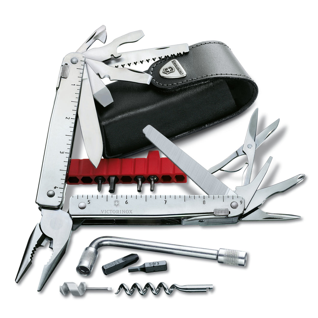 SWISS TOOL X PLUS VICTORINOX EN FUNDA CUERO 3.0338.L