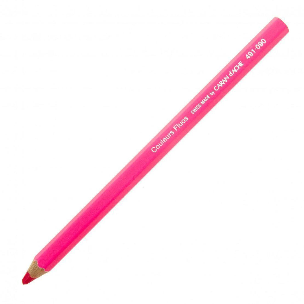 LAPIZ CARAN D'ACHE MAXI FLUO, ROSADO 491.090