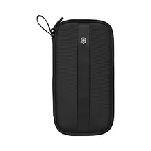 Cargar imagen en el visor de la galería, PORTA DOCUMENTOS DE VIAJE VICOTRINOX CON PROTECCION RFID, NEGRO 610597
