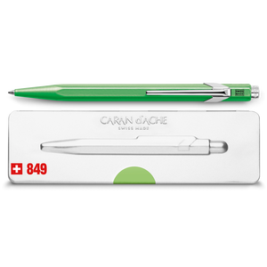 BOLIGRAFO CARAN D'ACHE POPLINE VERDE NEON 849.730