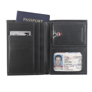 PORTA PASAPORTE RFID LEWIS N. CLARK, CUERO 939BLK