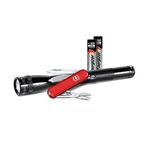 Set linterna Mini Mag Lite LED 2AAA, Navaja Victorinox Classic