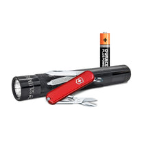 Load image into Gallery viewer, Set linterna LED Solitaire 1AAA Mag Lite, Navaja Victorinox Classic

