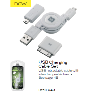 USB CABLE SET GO TRAVEL 043