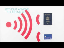 Cargar y reproducir el video en el visor de la galería, PORTA PASAPORTE RFID LEWIS N. CLARK, CUERO 939BLK
