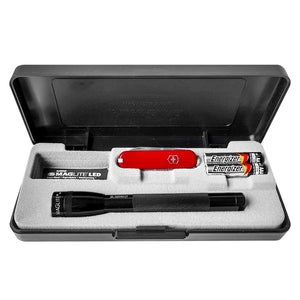 SET LINTERNA MINI MAG LITE LED 2AAA, NAVAJA CLASSIC VICTORINOX